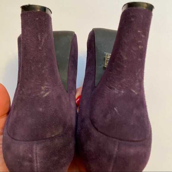 JEFFREY CAMPBELL SHOES HEELS PUMPS PURPLE SUEDE LEATHER - Picture 11 of 11